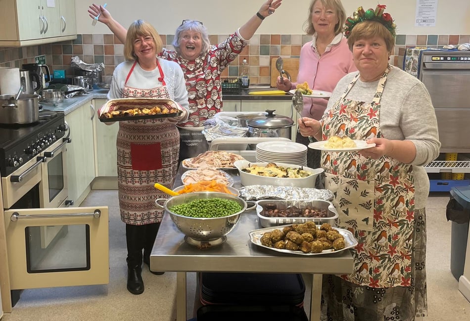 Ashprington Christmas Lunch raises hundreds for Totnes Caring